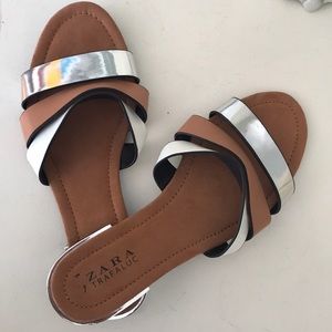Zara Metallic flats
